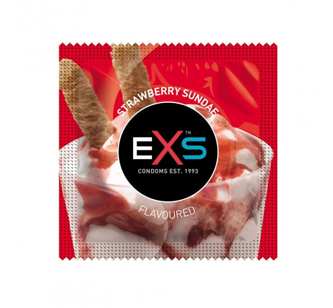 Презервативы EXS Mixed Flavoured со вкусом шоколада, колы, клубники и жвачки(цена за упаковку,12 шт)