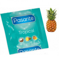 Презервативи оральні зі смаком ананасу Рasante Tropical латексні (ціна за 6 шт)
