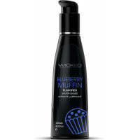 Съедобный лубрикант Wicked Blueberry Muffin со вкусом черничного маффина, 120 мл