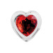 Стеклянная анальная пробка ADAM ET EVE RED HEART GEM GLASS PLUG SMALL