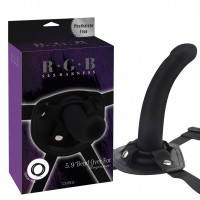 Страпон силіконовий на ременях Chisa R.G.B Bend Over For Beginner, чорний Страпон силіконовий на ременях Chisa R.G.B Bend Over For Beginner, чорний