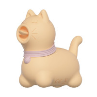 Стимулятор клітора з язичком UNIVIBE Котик, 10 режимів, жовтий Стимулятор клітора з язичком UNIVIBE Котик, 10 режимів, жовтий