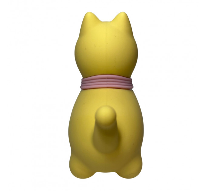 Стимулятор клітора з язичком UNIVIBE Котик, 10 режимів, жовтий