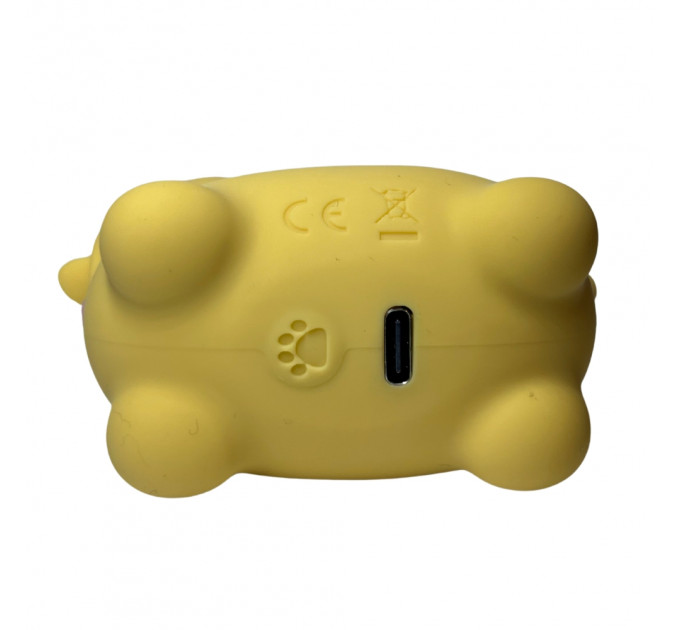 Стимулятор клітора з язичком UNIVIBE Котик, 10 режимів, жовтий