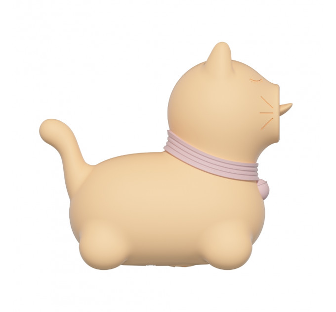 Стимулятор клитора с язычком UNIVIBE Котик, 10 режимов, жёлтый