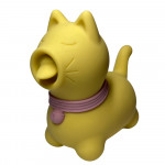 Стимулятор клітора з язичком UNIVIBE Котик, 10 режимів, жовтий