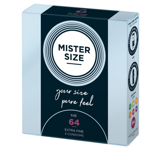Презервативы Mister Size 64mm pack of 3