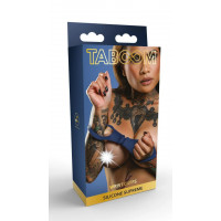 Силиконовые наручники на запястья Taboom Silicone Supreme, синий
