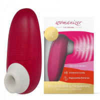 Вакуумный клиторальный стимулятор WOMANIZER Mini Red Wine