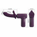 Вибромассажер пистолет PRETTY LOVE Dj Doctor Massage Gun фиолетовый, 13.6 х 3.9 см