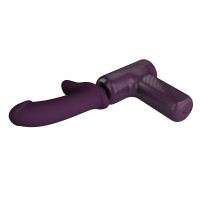 Вибромассажер пистолет PRETTY LOVE Dj Doctor Massage Gun фиолетовый, 13.6 х 3.9 см