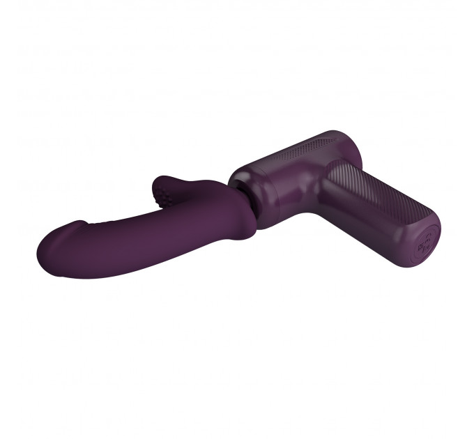 Вибромассажер пистолет PRETTY LOVE Dj Doctor Massage Gun фиолетовый, 13.6 х 3.9 см