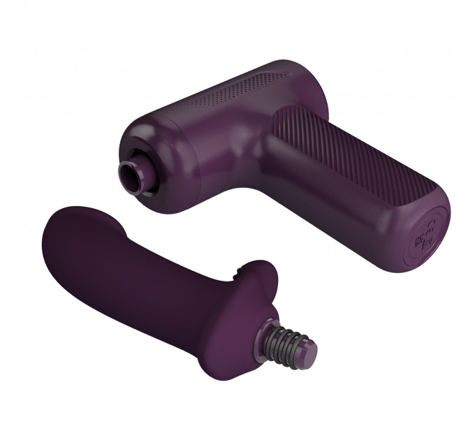 Вибромассажер пистолет PRETTY LOVE Dj Doctor Massage Gun фиолетовый, 13.6 х 3.9 см