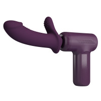 Вибромассажер пистолет PRETTY LOVE Dj Doctor Massage Gun фиолетовый, 13.6 х 3.9 см