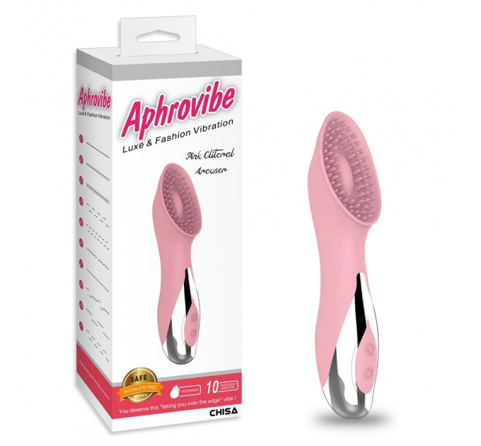 Вибратор для клитора Chisa Aphrovibe с усиками, розовый