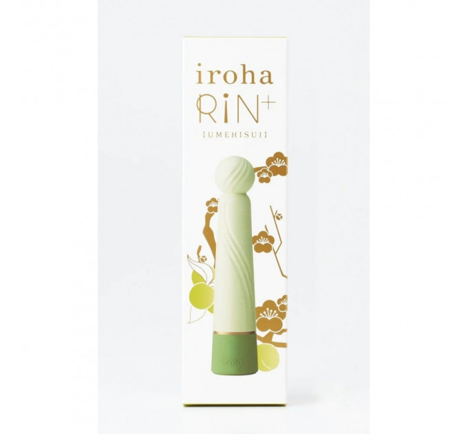 Вибратор для точки G Iroha Rin+ Tenga, медицинский силикон, салатовый