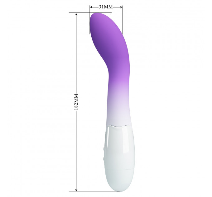 Вибратор для точки G PRETTY LOVE Bishop фиолетовый, 18.2 х 3.1 см