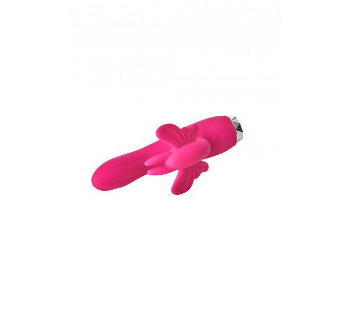 Вибратор кролик в виде Бабочки Dream Toys Flirts Butterfly, розовый, 17 см х 3 см