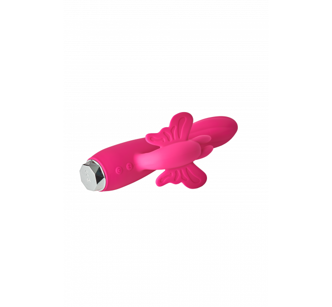 Вибратор кролик в виде Бабочки Dream Toys Flirts Butterfly, розовый, 17 см х 3 см