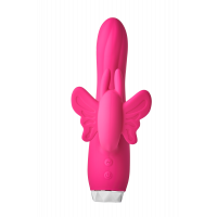 Вибратор кролик в виде Бабочки Dream Toys Flirts Butterfly, розовый, 17 см х 3 см