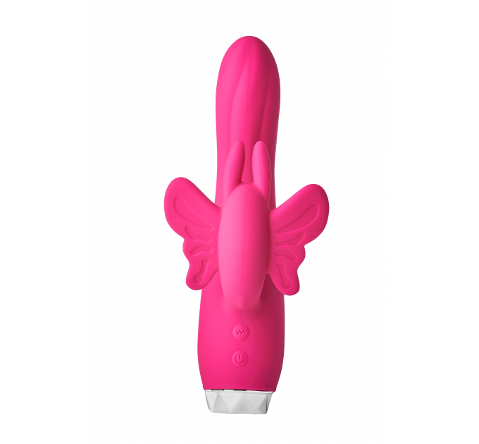 Вибратор кролик в виде Бабочки Dream Toys Flirts Butterfly, розовый, 17 см х 3 см