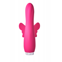 Вибратор кролик в виде Бабочки Dream Toys Flirts Butterfly, розовый, 17 см х 3 см