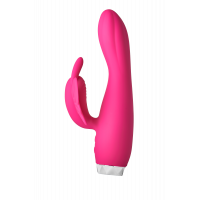 Вибратор кролик в виде Бабочки Dream Toys Flirts Butterfly, розовый, 17 см х 3 см