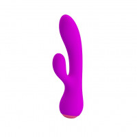 Вибратор Pretty Love Zachary с клиторальным стимулятором, розовый