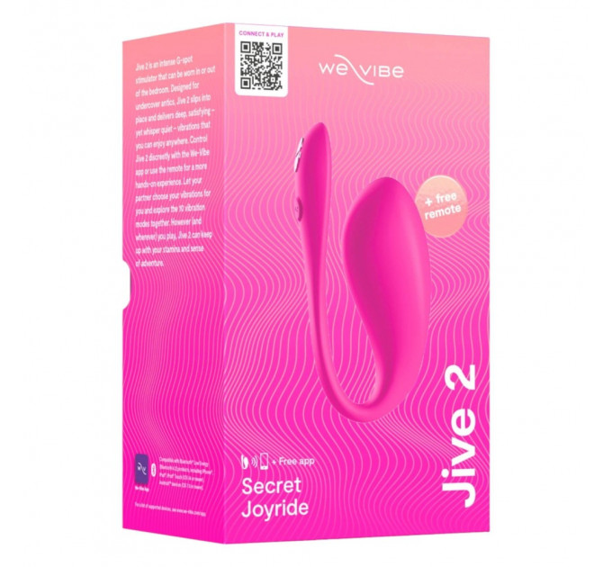 Виброяйцо с функцией управления телефоном Jive 2 by We-Vibe Electric Pink