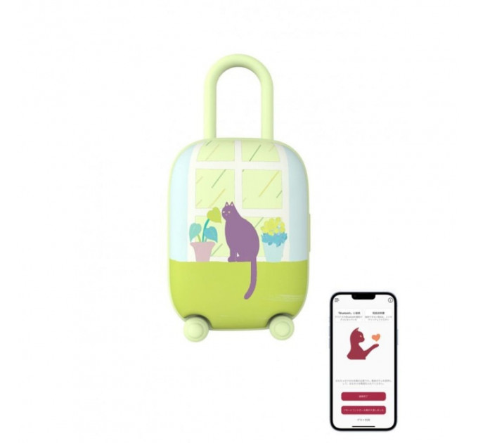 Віброяйце та вакуумний стимулятор для клітора 2в1 BeYourLover Magic Suitcase в зарядному кейсі, зелений