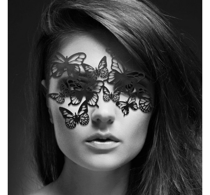 Виниловая маска SYBILLE от Bijoux Indiscrets, черная