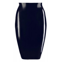 Спідниця з латексу до колін LateX ROK midi чорна, XL