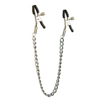 Зажимы на соски цепочка 27 см металл DS Fetish Nipple play