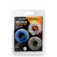 Набор эрекционных колец STAY HARD TRIPLE STRETCH