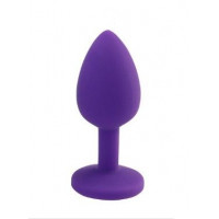 Анальна пробка Purple Silicone Light Violet, s