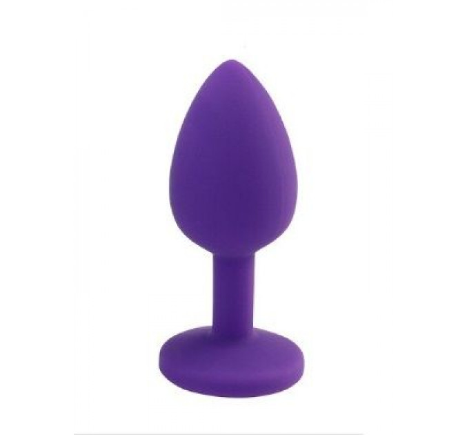 Анальная пробка Purple Silicone Light Violet, S