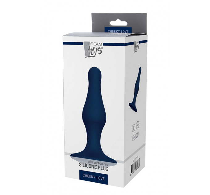 Dt21711 анальна пробка CHEEKY LOVE SILICONE PLUG LARGE BLUE