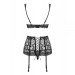 Комплект з поясом для панчіх Obsessive 856-SEG-1 3 pcs set XXL
