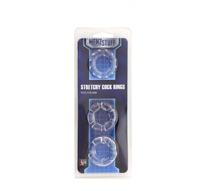 Кольцо MENZSTUFF STRETCHY COCK RINGS, CLEAR