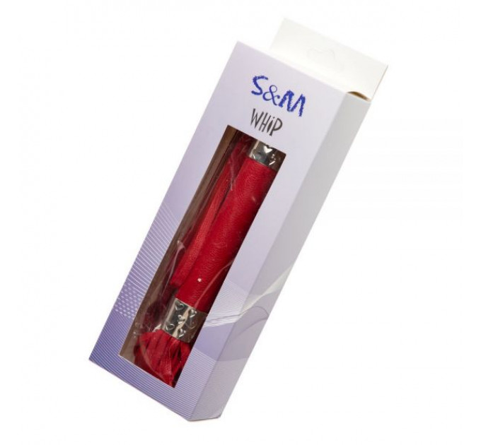 F61424 батіг з екошкіри FLOGGER RED