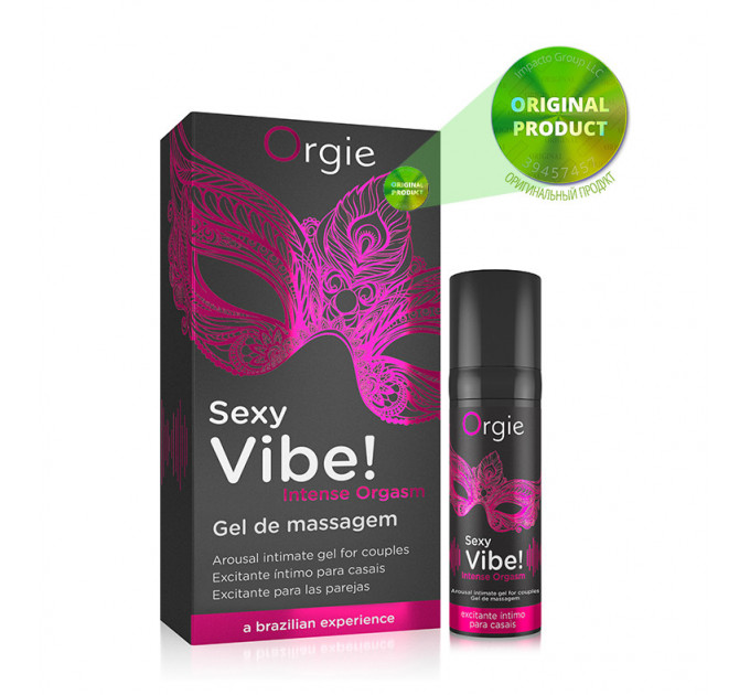Рідкий вібратор SEXY VIBE, 15 мл вібрація + посилення оргазму Orgie