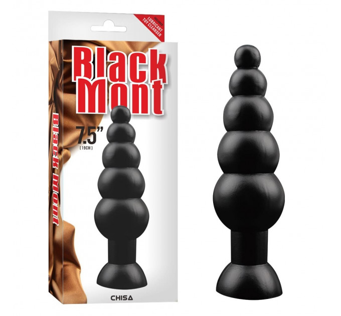 Анальная пробка Chisa Black Mont черный, Large