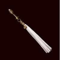 Анальная пробка металлическая, флоггер "Лошадиный хвост" Lockink