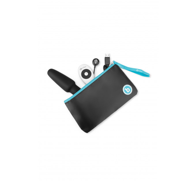 Анальная пробка с вибрацией и пультом управления B-VIBE RIMMING PLUG 2, черная