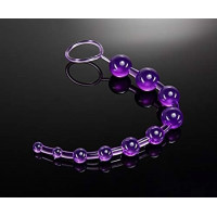Анальний ланцюжок Blush B Yours Basic Beads фіолетовий, 32.3 х 2.3 см