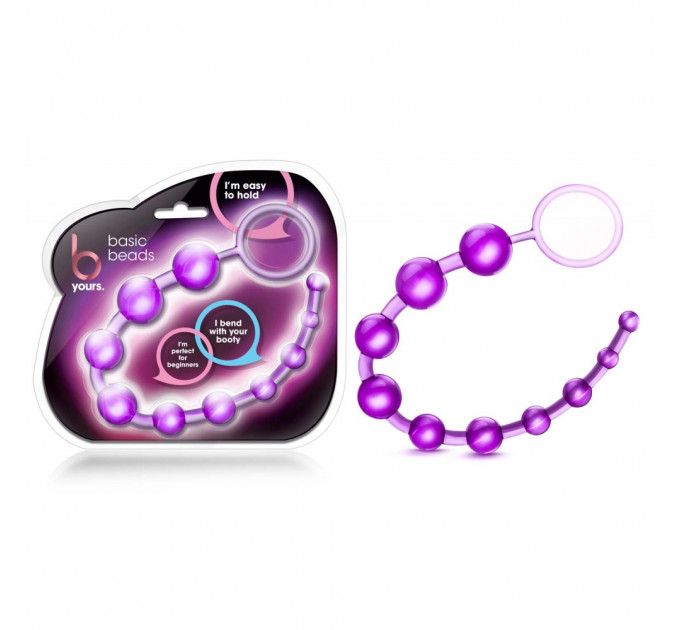 Анальная цепочка Blush B YOURS BASIC BEADS PURPLE