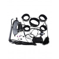 Бондажний набір Star Night для БДСМ, чорний, 11 предметів