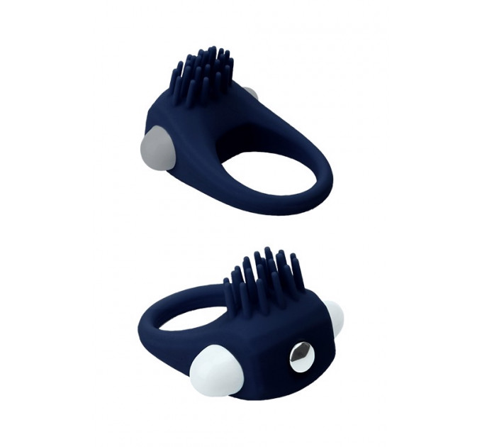 Эрекционное кольцо Dream Toys Rings of Love с усиками, синего цвета