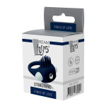 Ерекційне кільце Dream Toys Rings of Love з вусиками, синього кольору