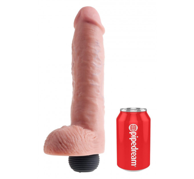 Фаллоимитатор с эякуляцией Pipedream King Cock реалистичный, бежевый